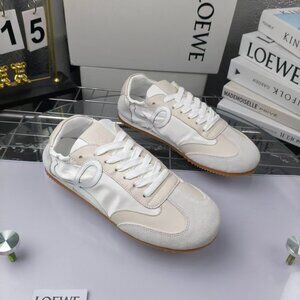 Ballet Runner Leather Soft White Low Top Sneakers Tenn